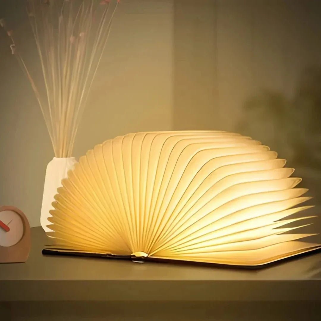 Tischlampe in Buchform – Originalität und Eleganz