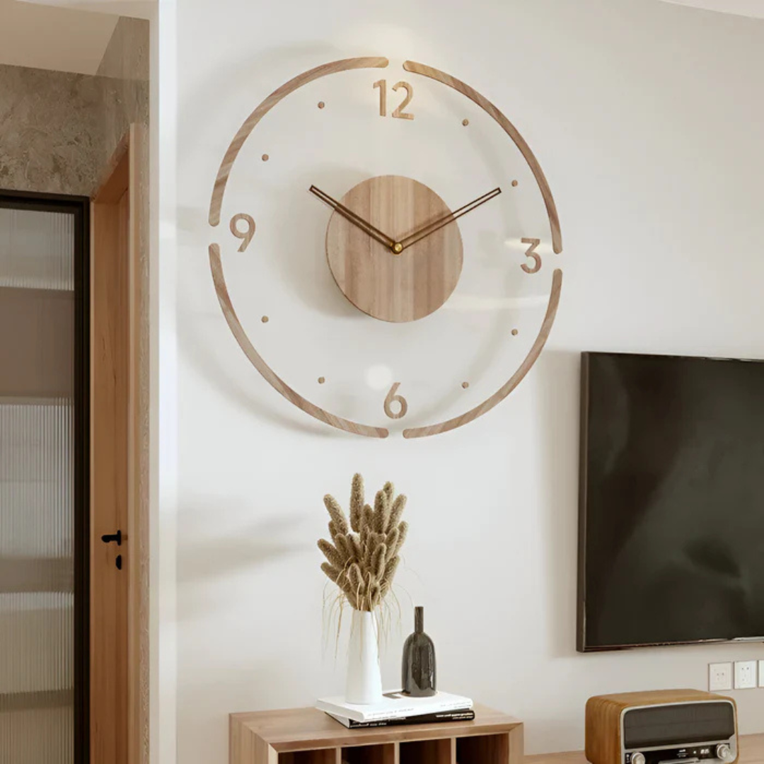 Stort Vægur – Elegant Og Moderne Design