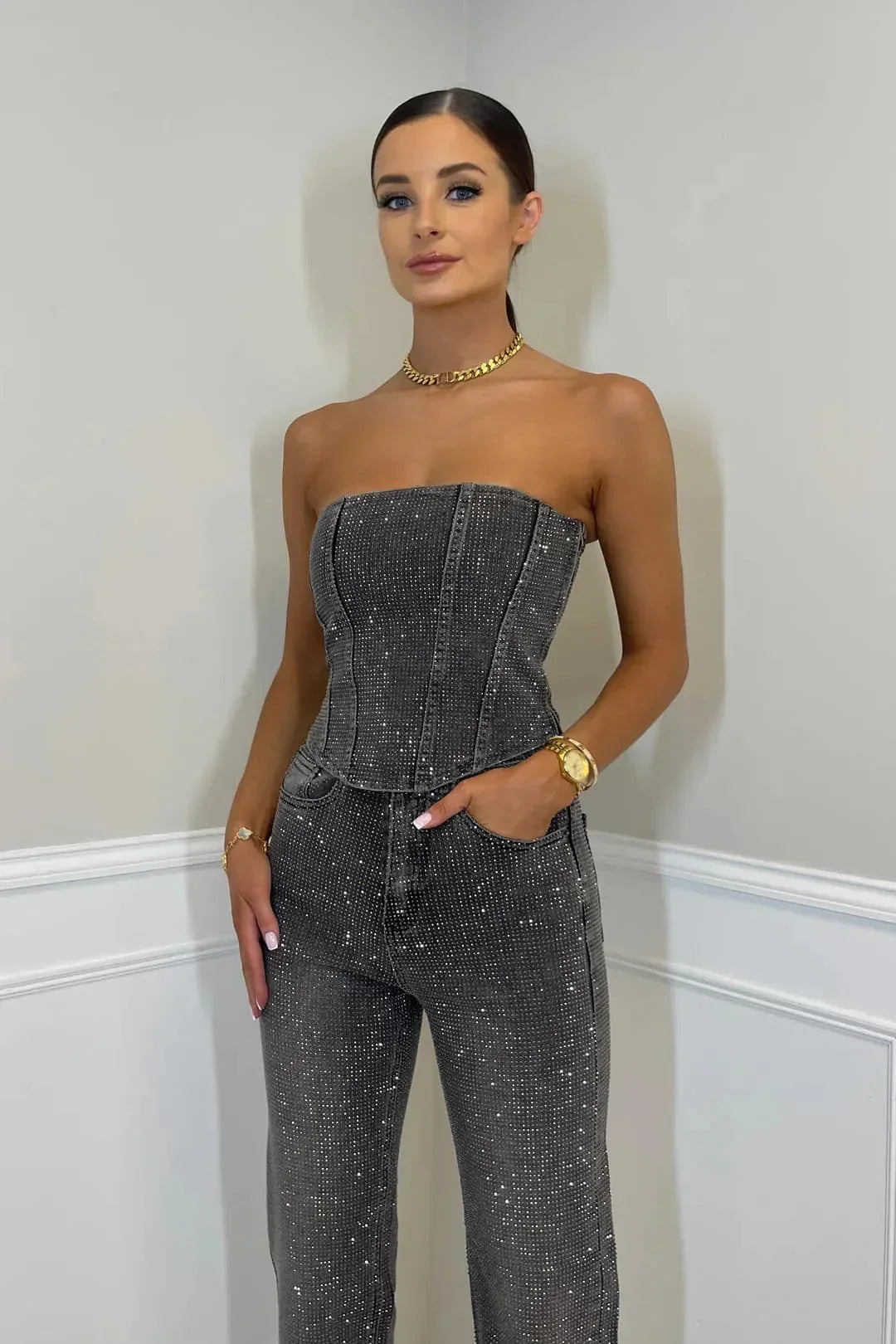 Ginia | Tutina Lunga Bustier – Glamour e Distinzione