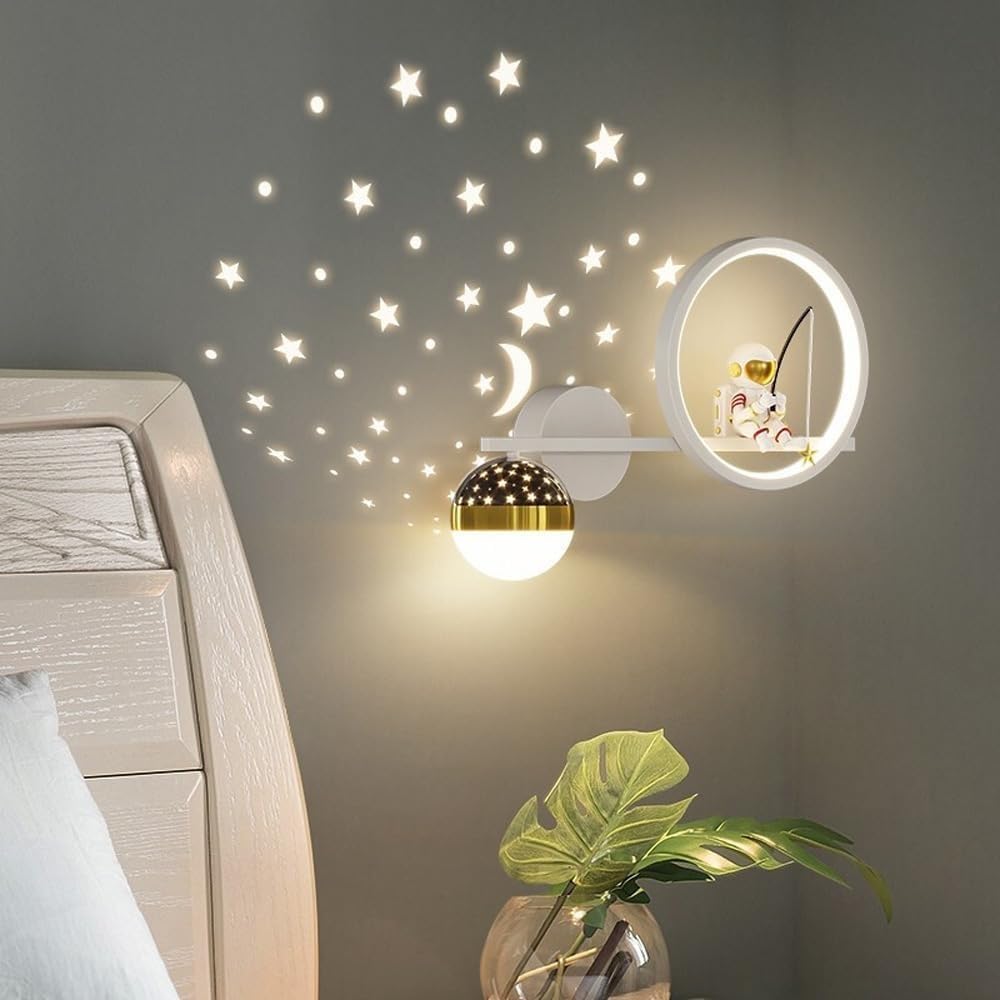 Aplique de pared LED para habitación infantil – Luz suave y atmósfera relajante