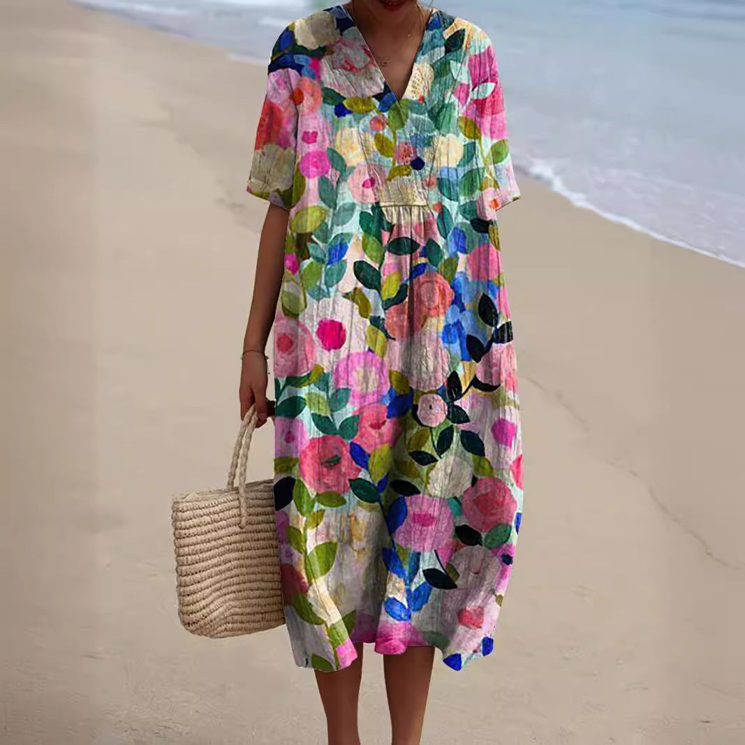 Sabrine | Midikleid Damen – Leichtigkeit und Sommergeist