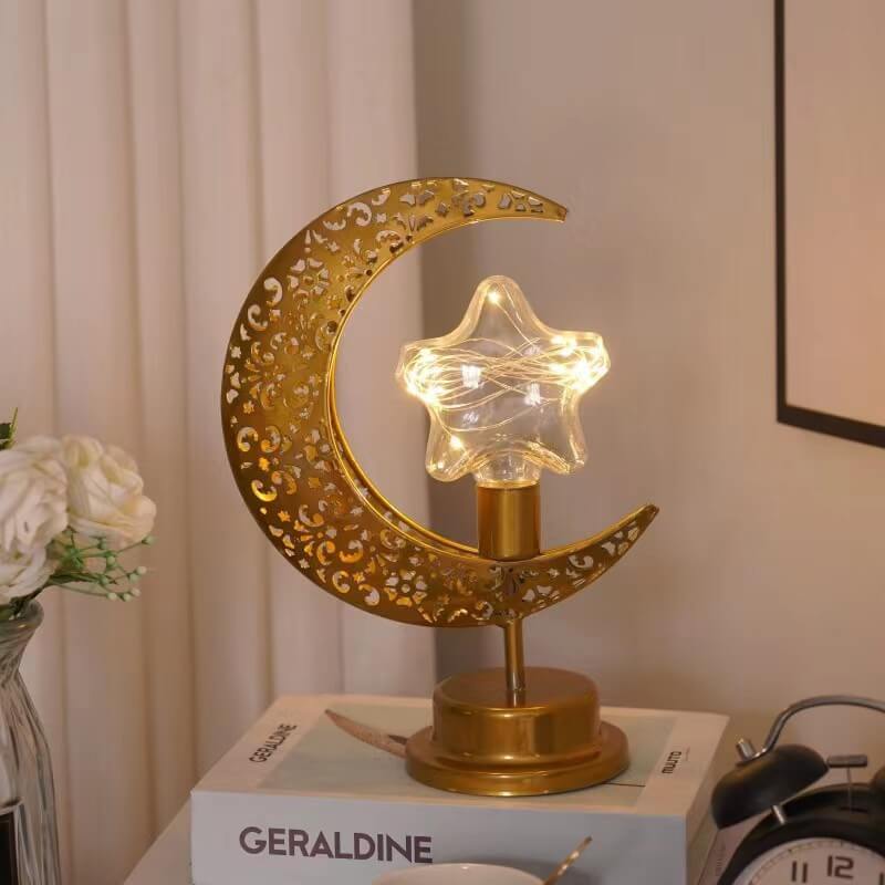 Gouden maanlamp - Magische gloed & Betoverende sfeer