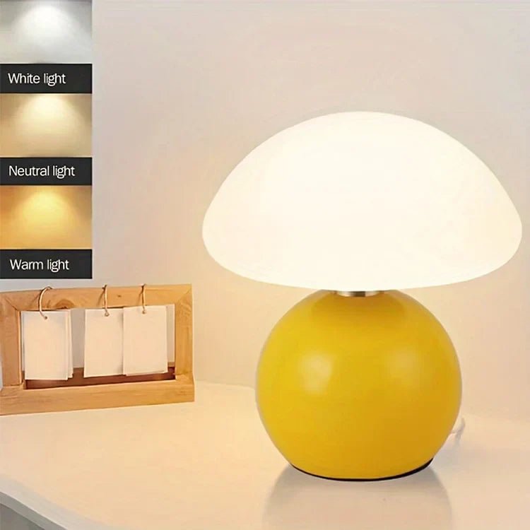 Mushroom-Shaped Table Lamp – Elegance and Originality
