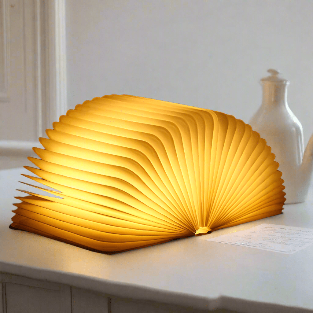 Tischlampe in Buchform – Originalität und Eleganz