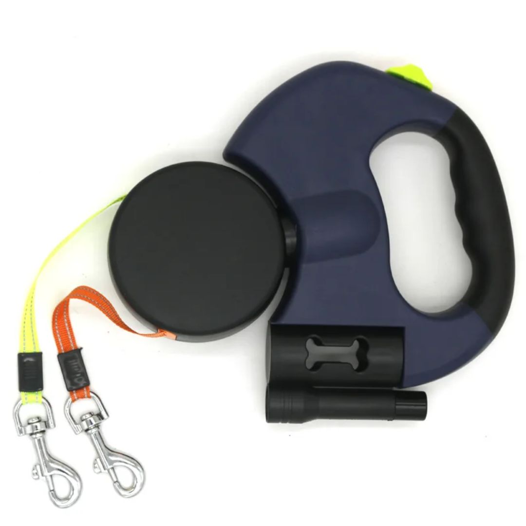 Lad Dobbeltræk til Hunde – Med LED-lampe og Posedispenser