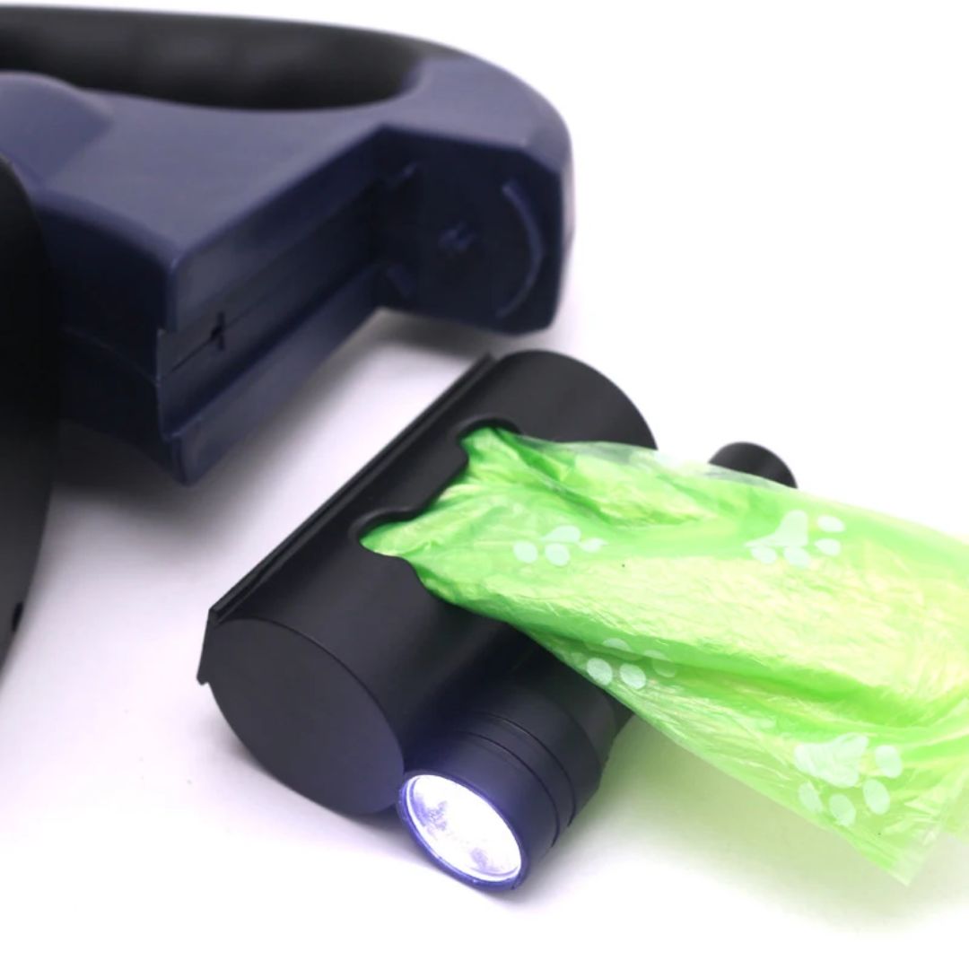 Lad Dobbeltræk til Hunde – Med LED-lampe og Posedispenser
