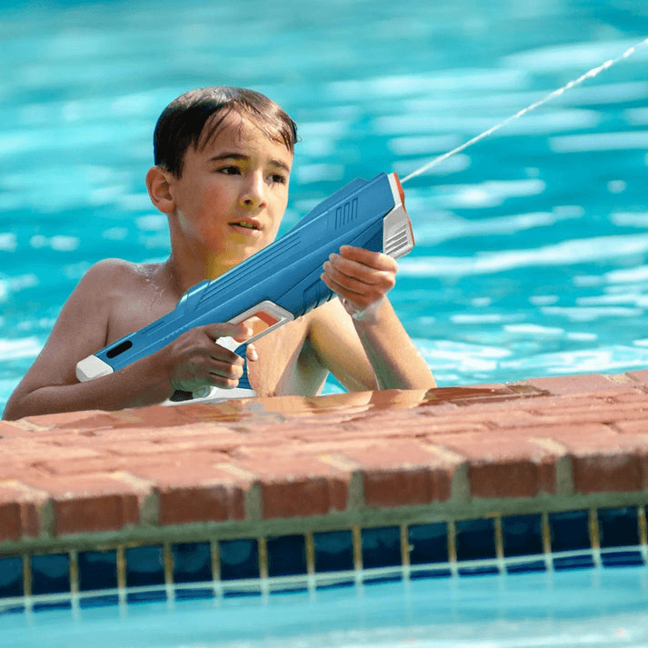 Pistola de agua eléctrica - Recarga automática y rociado potente