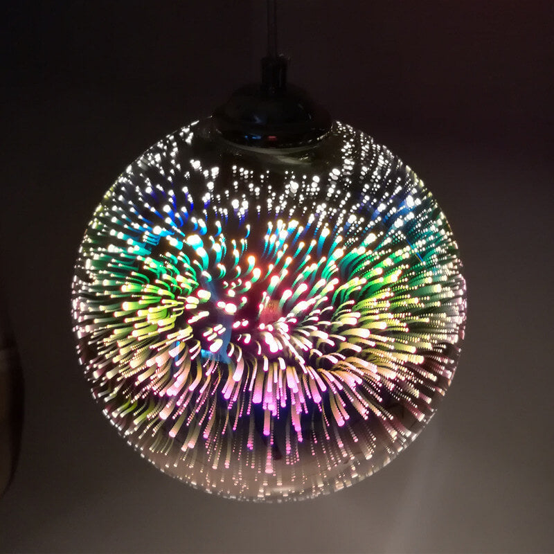 Sospensione Moderna Effetto Fuoco D'artificio – Splendore Visivo E Design Alla Moda