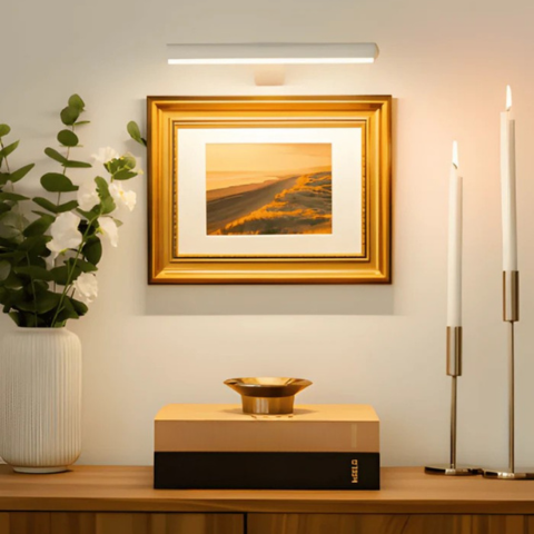 Trådlös USB-uppladdningsbar LED-vägglampa - full rotation och bekväm laddning