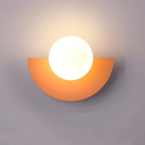 Modern Wall Sconce – Half-Circle Shape and Soft Lighting