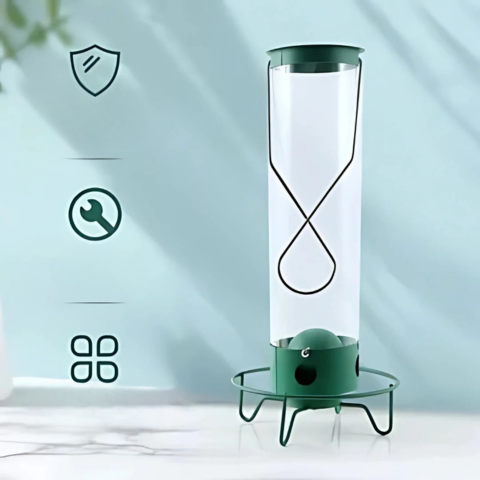 Mangeoire À Oiseaux Suspendue – Protection Anti-Écureuil Et Remplissage Facile