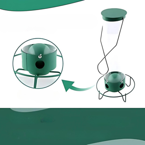 Mangeoire À Oiseaux Suspendue – Protection Anti-Écureuil Et Remplissage Facile