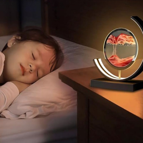 Sand Lamp In Motion – Visual Relaxation And Soothing Ambiance