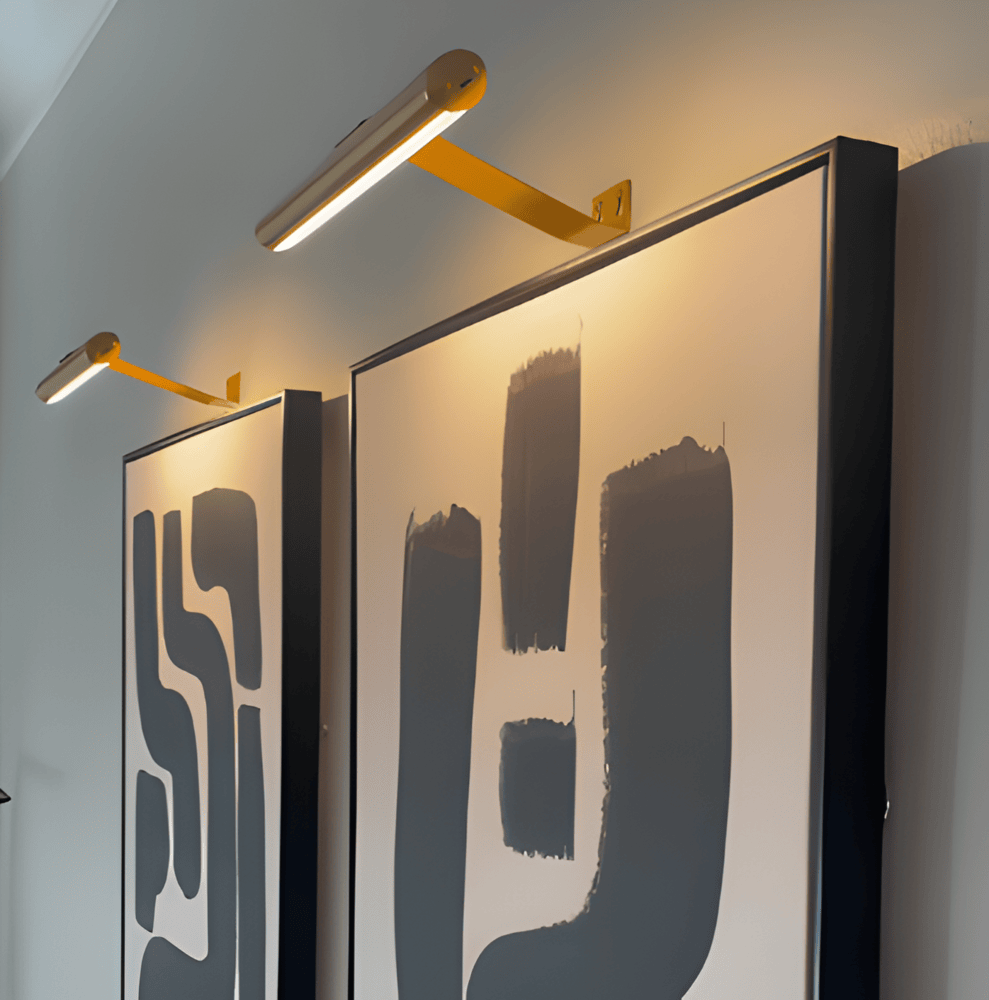 Trådlös USB-uppladdningsbar LED-vägglampa - full rotation och bekväm laddning