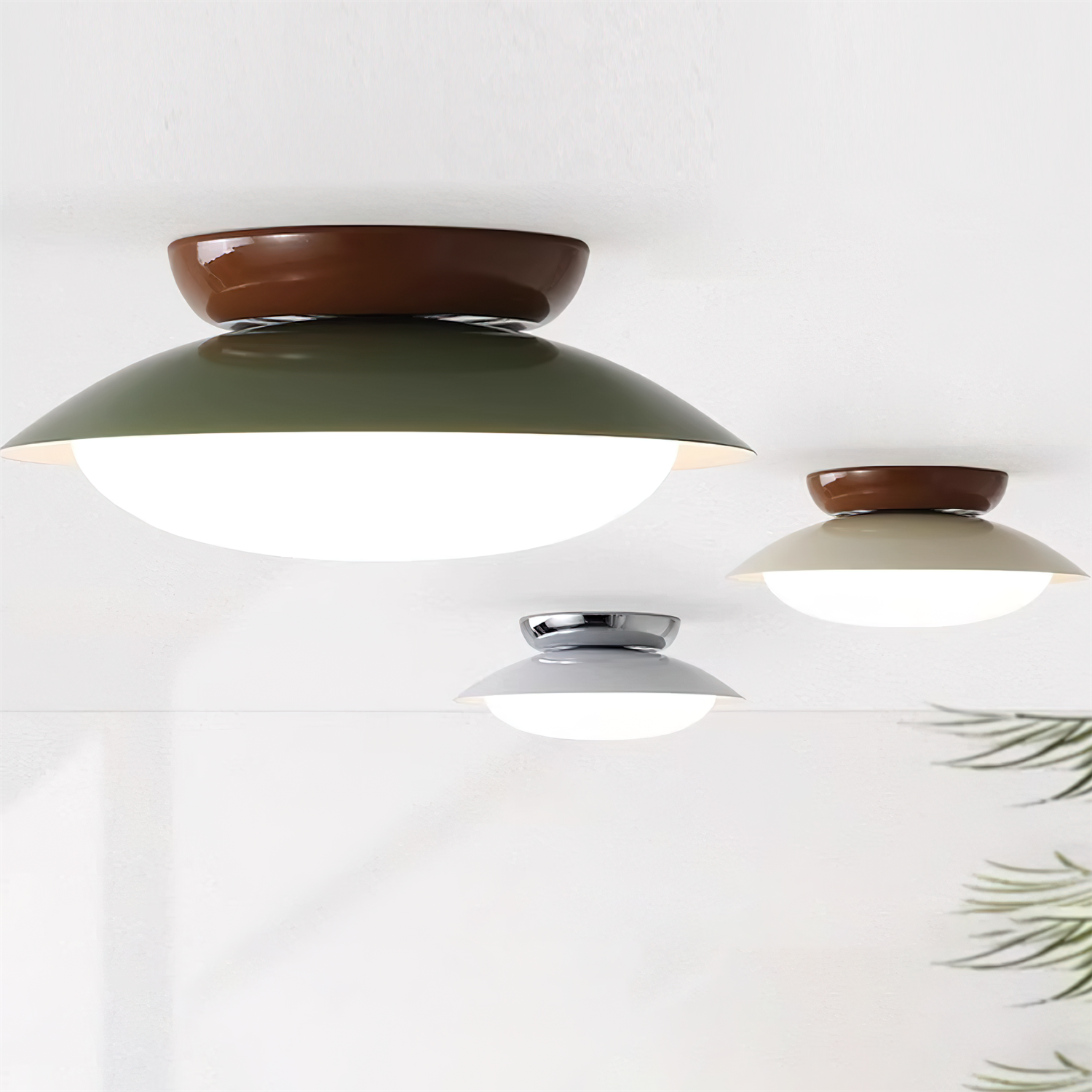 Runde LED-Deckenlampe - Natürlicher Glanz & Diskrete Eleganz