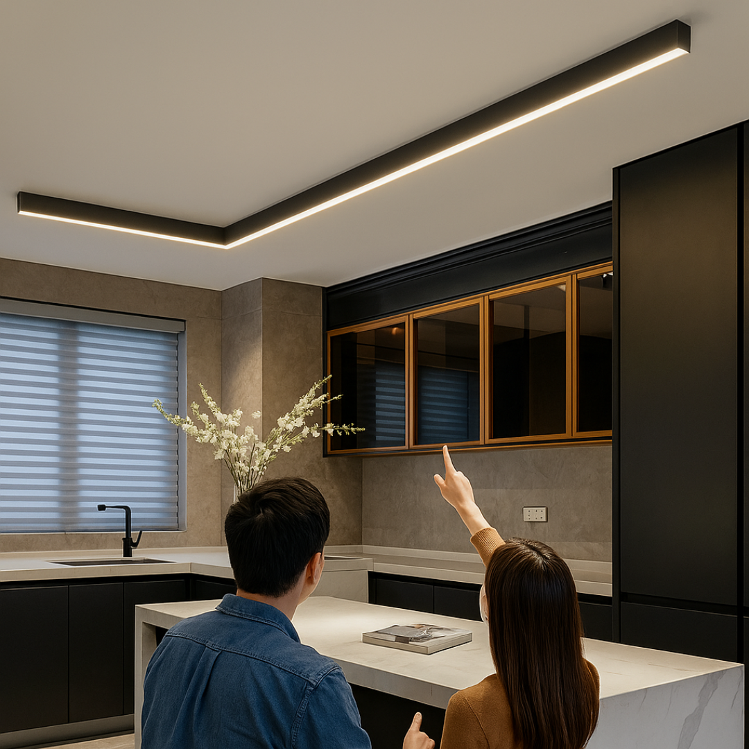 Minimalistisk LED-taklampa - Skandinavisk design
