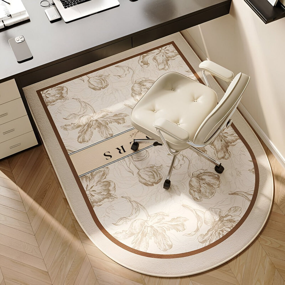 Ovaal antisliptapijt voor slaapkamers en kantoren - Vloerveiligheid & nette afwerking