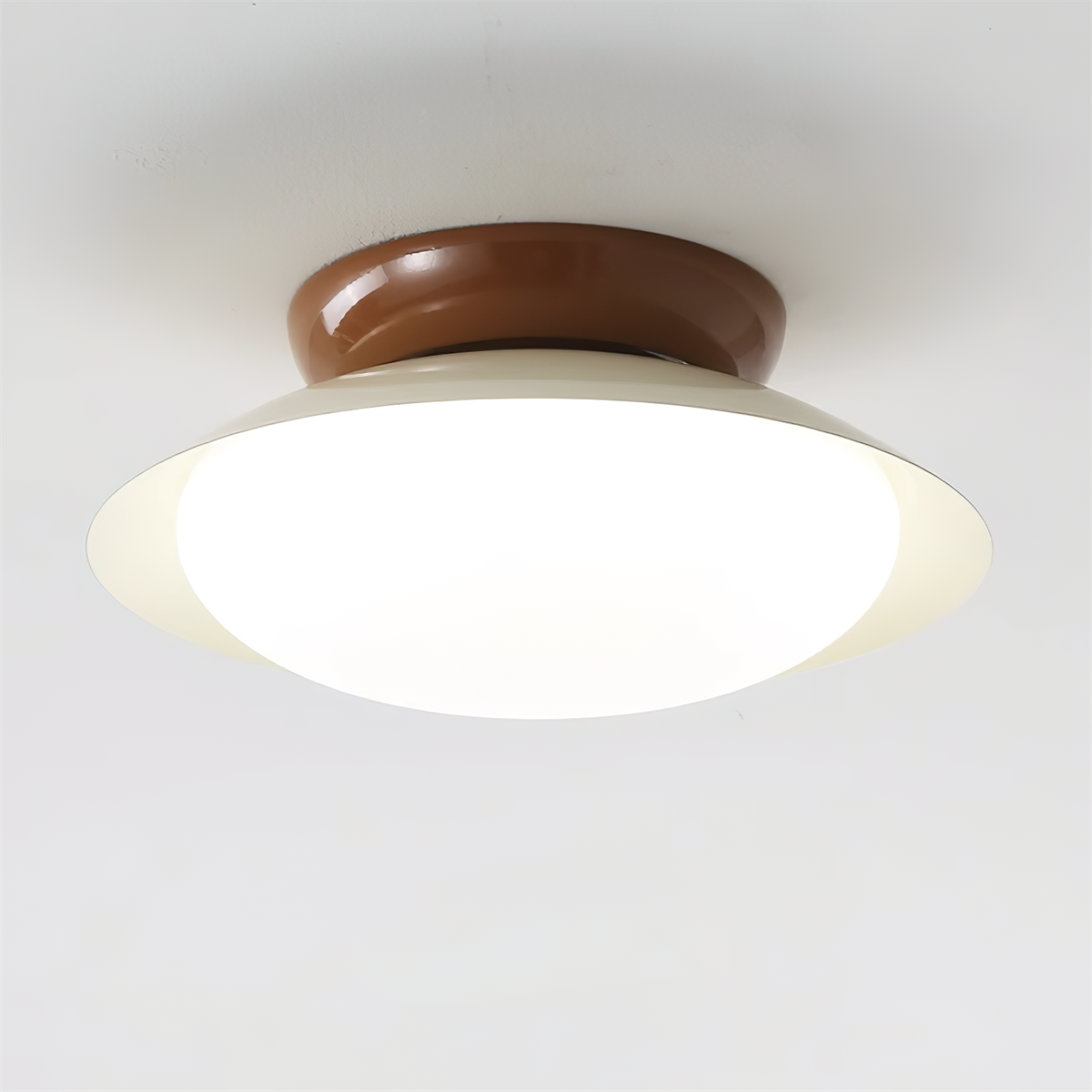 Runde LED-Deckenlampe - Natürlicher Glanz & Diskrete Eleganz