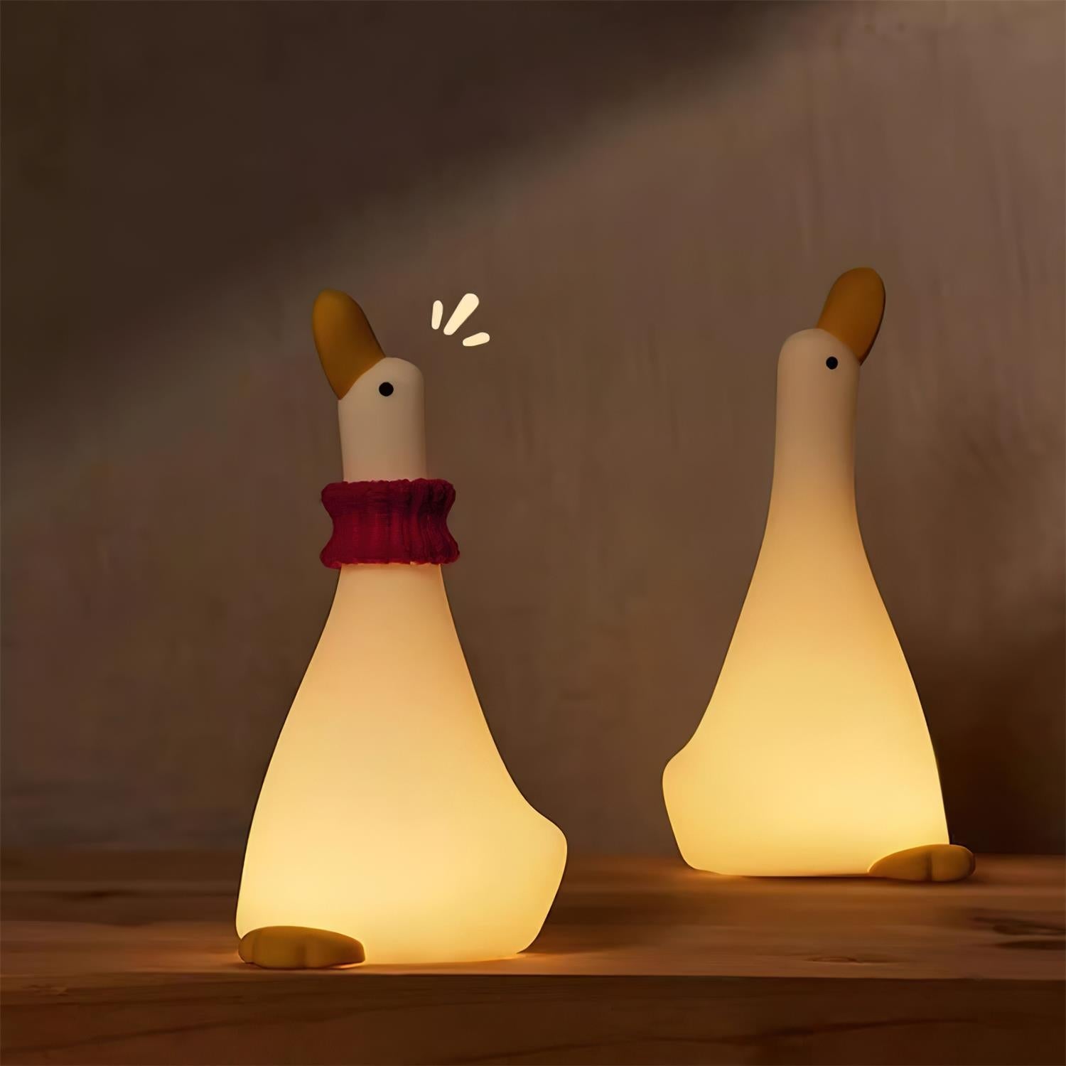 Lampka nocna Enchanted Goose - dotykowe światło i kojący design