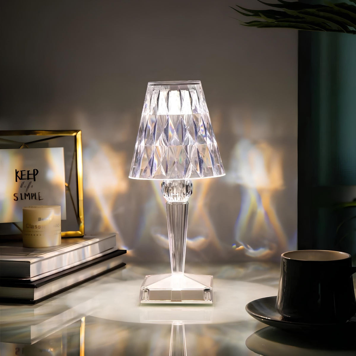 Krystallbordlampe – Moderne Eleganse Og Varm Atmosfære 