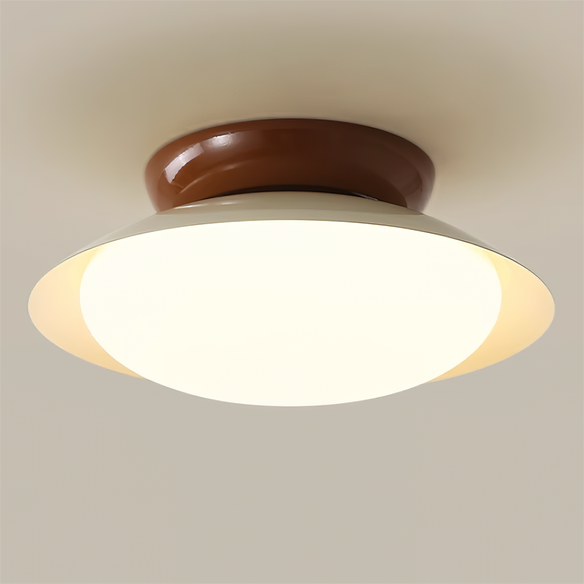 Runde LED-Deckenlampe - Natürlicher Glanz & Diskrete Eleganz