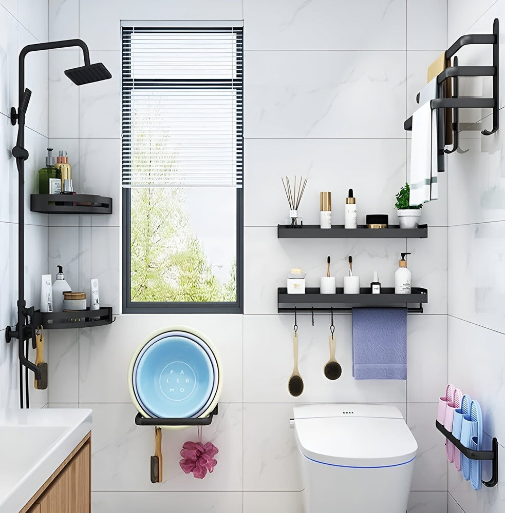 Designový nástěnný držák na ručníky - moderní elegance a prostorově úsporný design