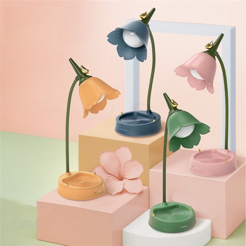 Schreibtischlampe Blume – Eleganz und sanftes Licht 