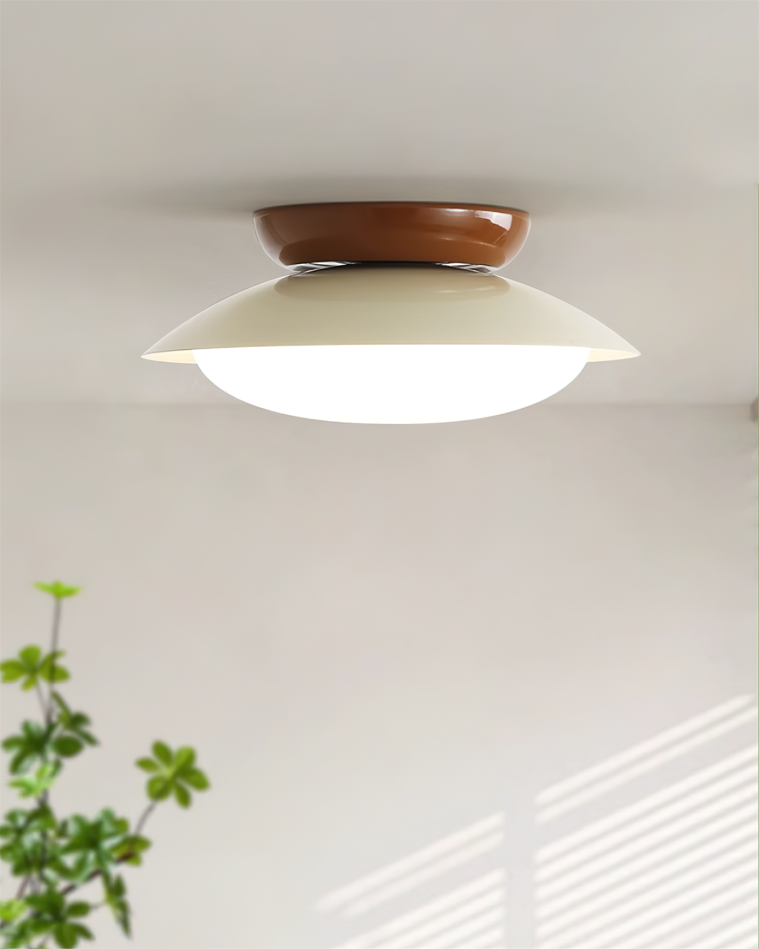 Runde LED-Deckenlampe - Natürlicher Glanz & Diskrete Eleganz