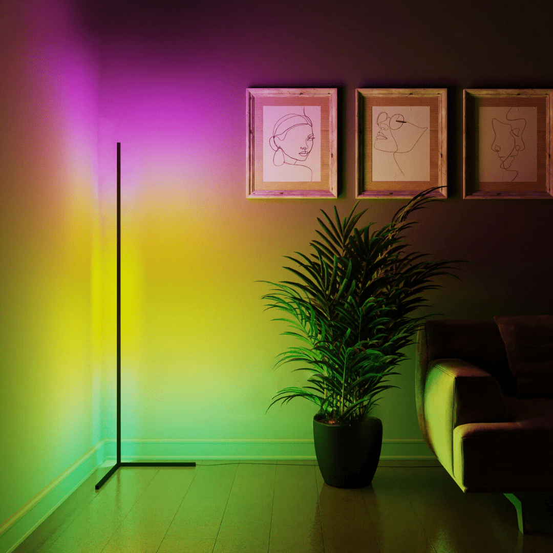 مصباح مزاج الزاوية - Éclat Multicolore & Atmosphère Moderne