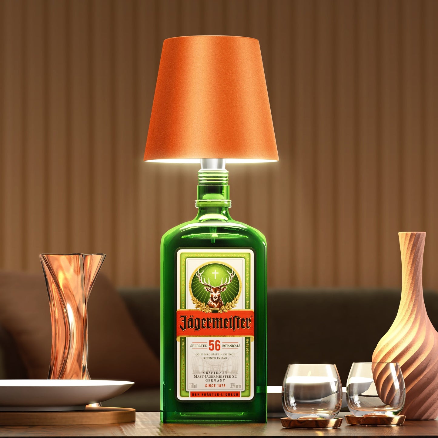 Oppladbar LED-lampe – Forvandle flaskene dine til belysning 