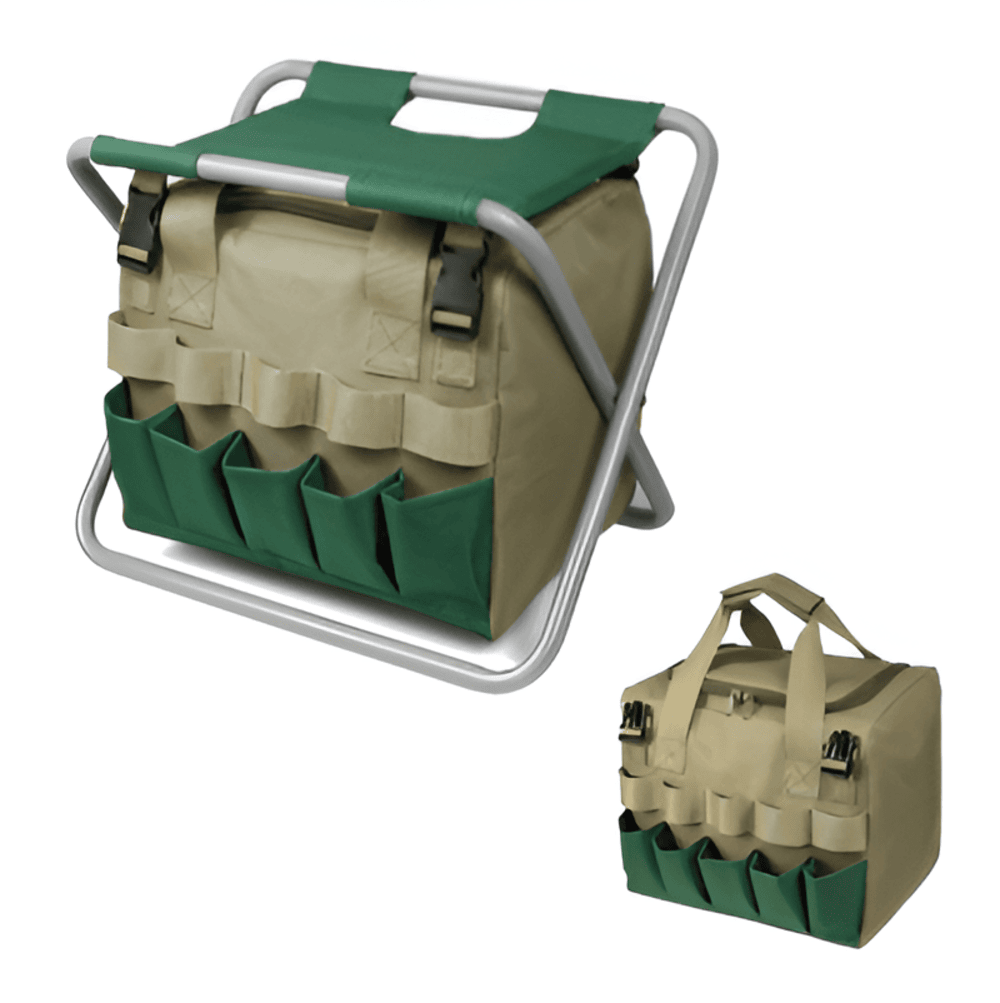 Kit compacto de herramientas de jardinería - Fácil mantenimiento y organización práctica