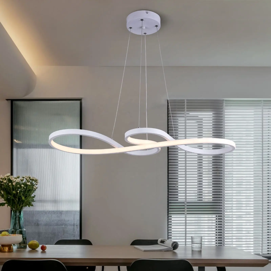 Suspensie LED Modernă cu Inele – Design Elegant și Futurist 