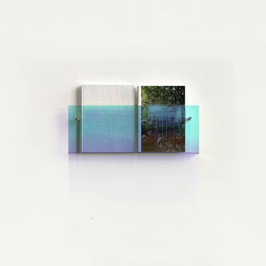 Wandrek Tijdschrift Houder Transparant – Chic En Modern Ontwerp 