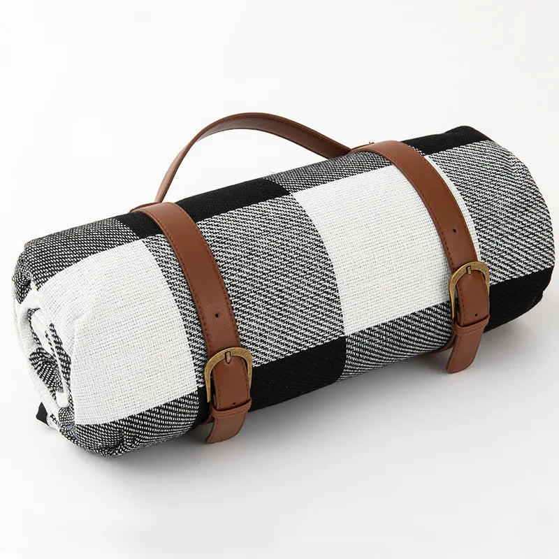 Couverture De Pique-Nique Imperméable Pliable – Motif À Carreaux Classique