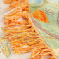 Bohemian Floral Patterned Blanket with Fringes 