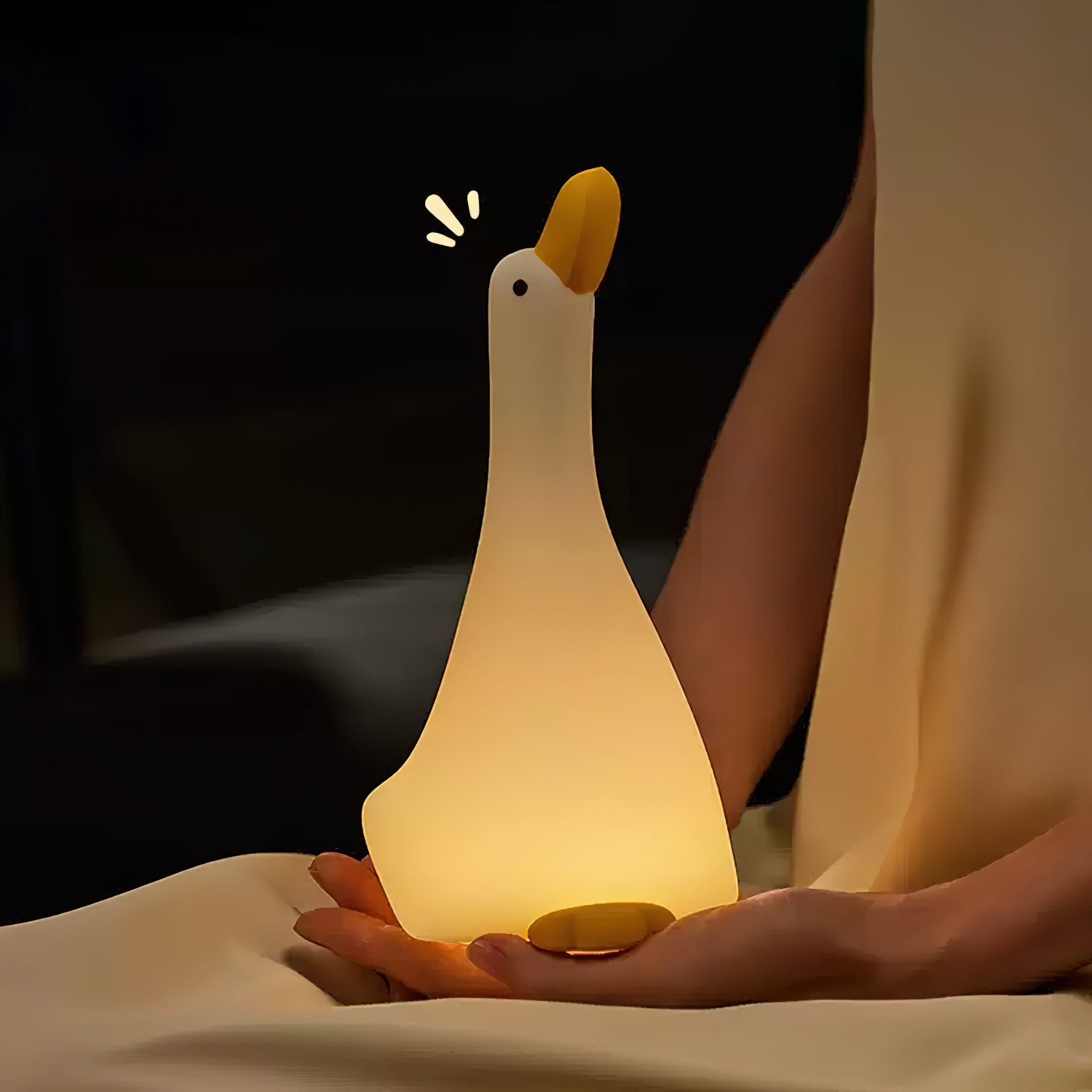 Lampka nocna Enchanted Goose - dotykowe światło i kojący design