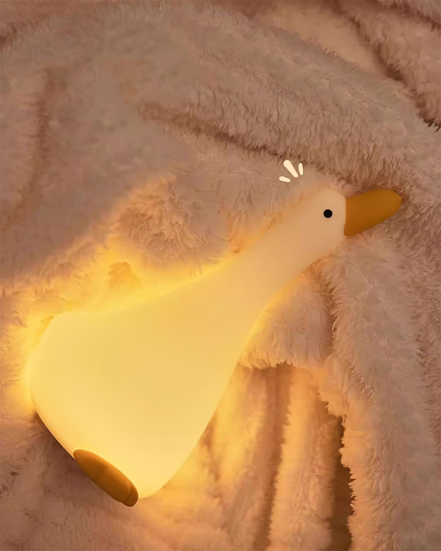 Lampka nocna Enchanted Goose - dotykowe światło i kojący design