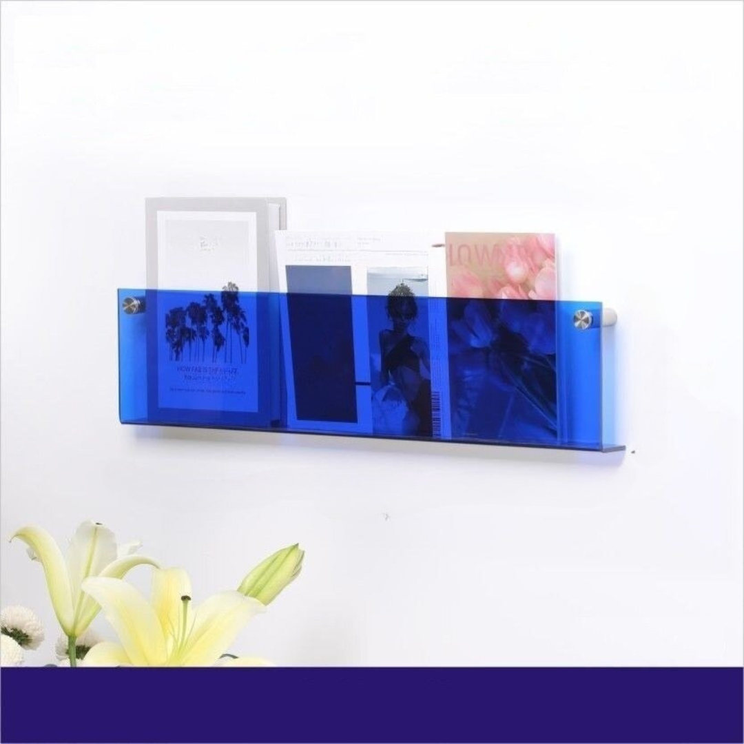 Wandrek Tijdschrift Houder Transparant – Chic En Modern Ontwerp 