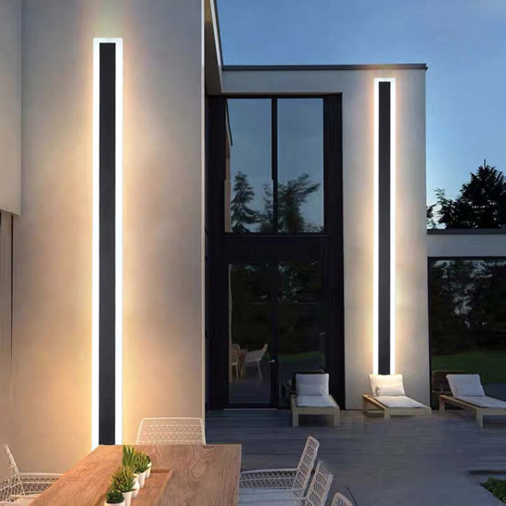 Aplique de pared exterior moderno – ideal para jardín o fachada 
