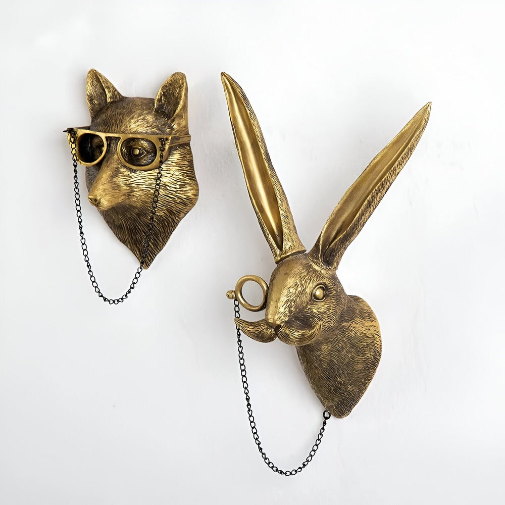 Dekorativer Wandhaken in Gold - Diskrete Eleganz & Hochglanzfinish