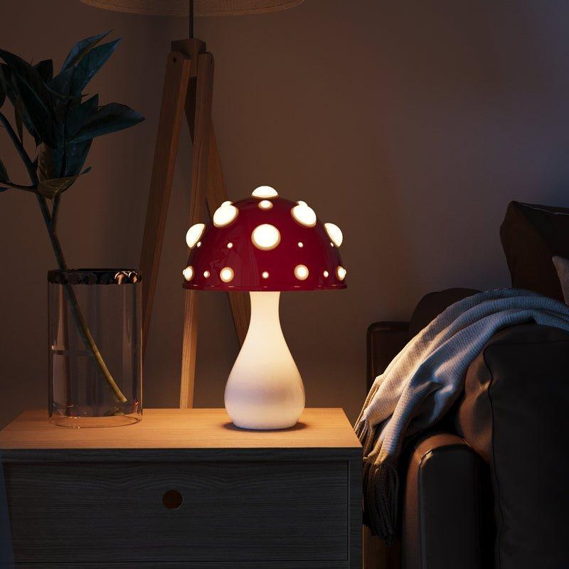 Sopp Bordlampe – Myk Belysning Og Original Stil 