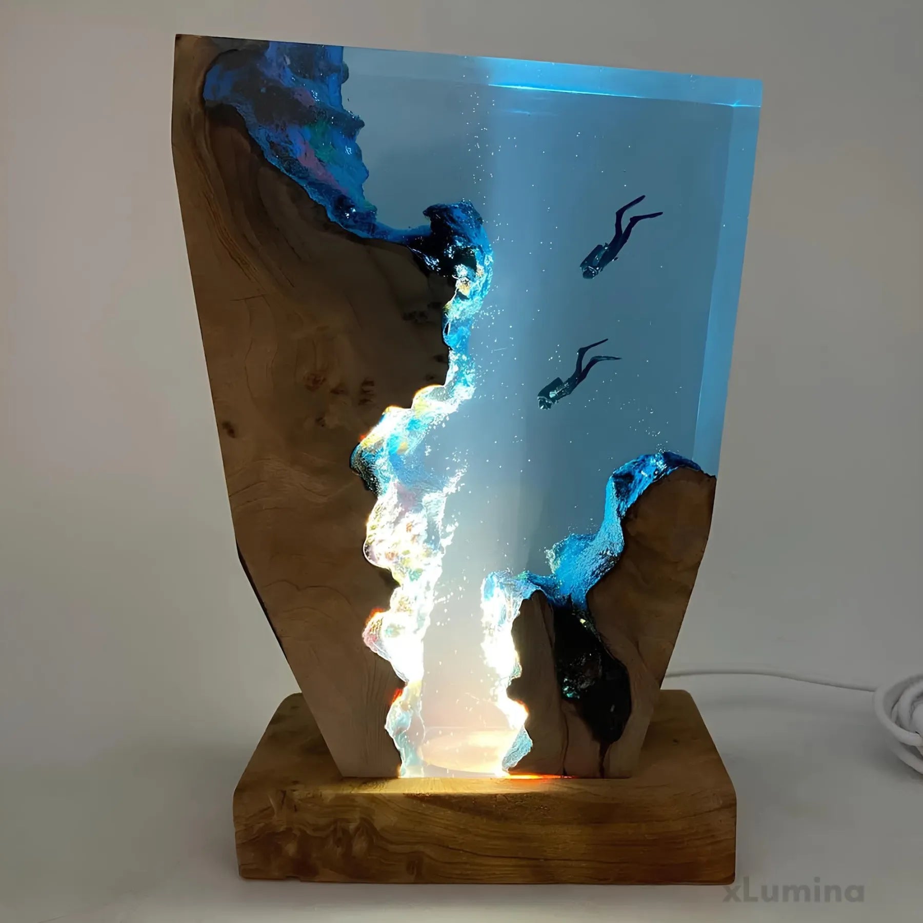 Lampă de Masă Oceanică – Decorațiune Luminoasă Calmante 