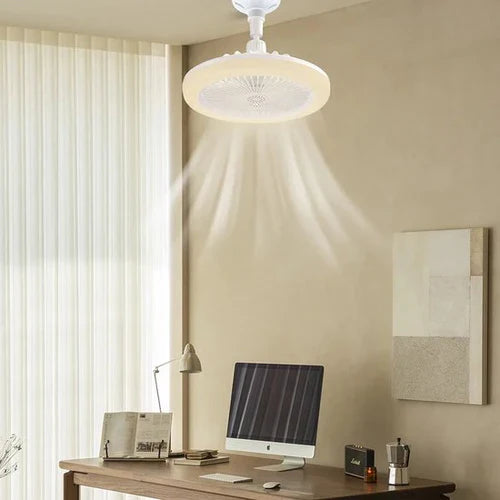 Multifunkční stropní ventilátor – cirkulace vzduchu a integrované osvětlení 
