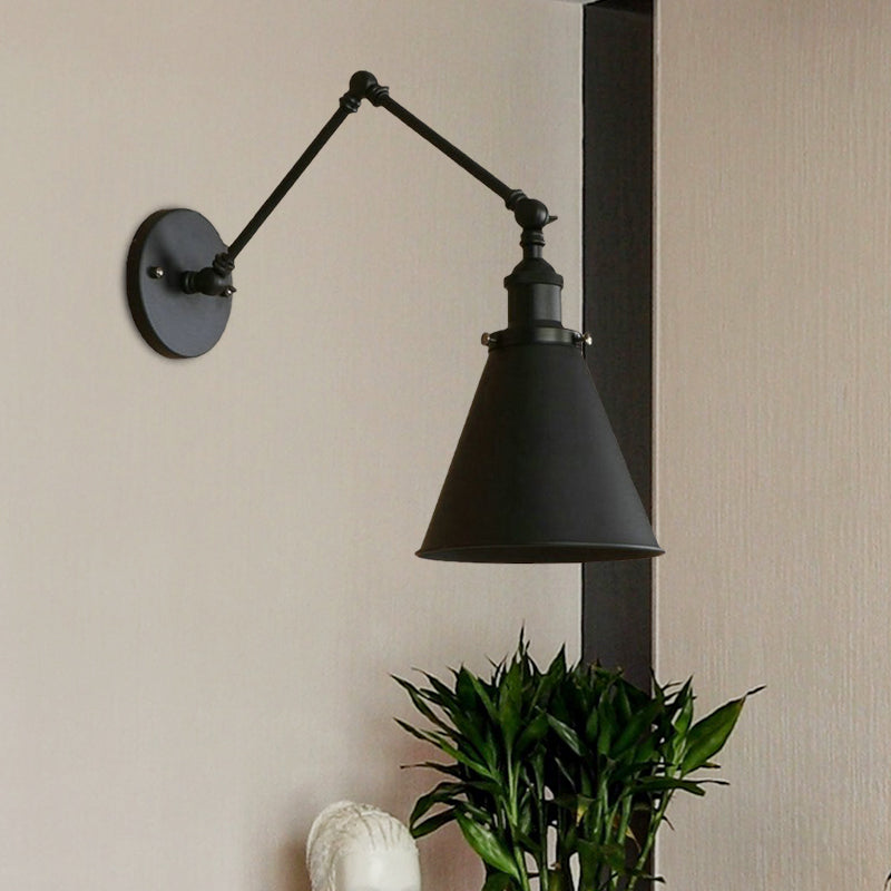 Vegglampe i industriell stil - solid struktur og unik stil