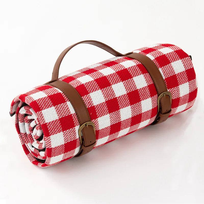 Couverture De Pique-Nique Imperméable Pliable – Motif À Carreaux Classique