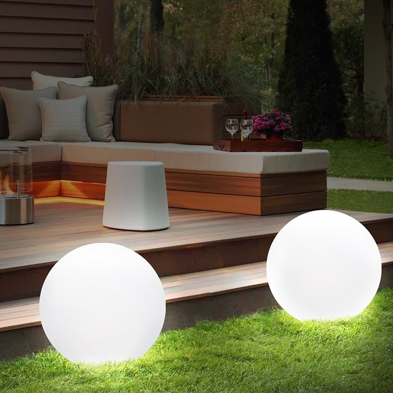 Lâmpada Esférica Exterior Sem Fios – Iluminação Nómada e Elegante 
