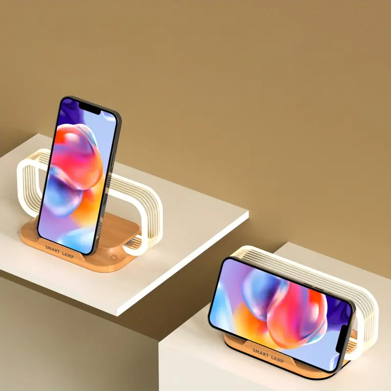 Table Lamp — Modern Lighting with Wireless Charger 