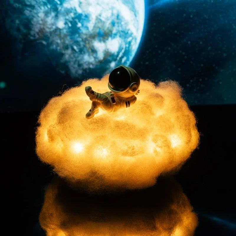 Dekoratívna lampa Oblak Astronaut – Svetelný a Magický Únik 
