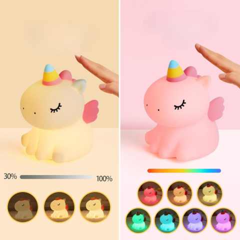 Egyszarvú éjjeli fény – Megnyugtató fény és elbűvölő álmok 