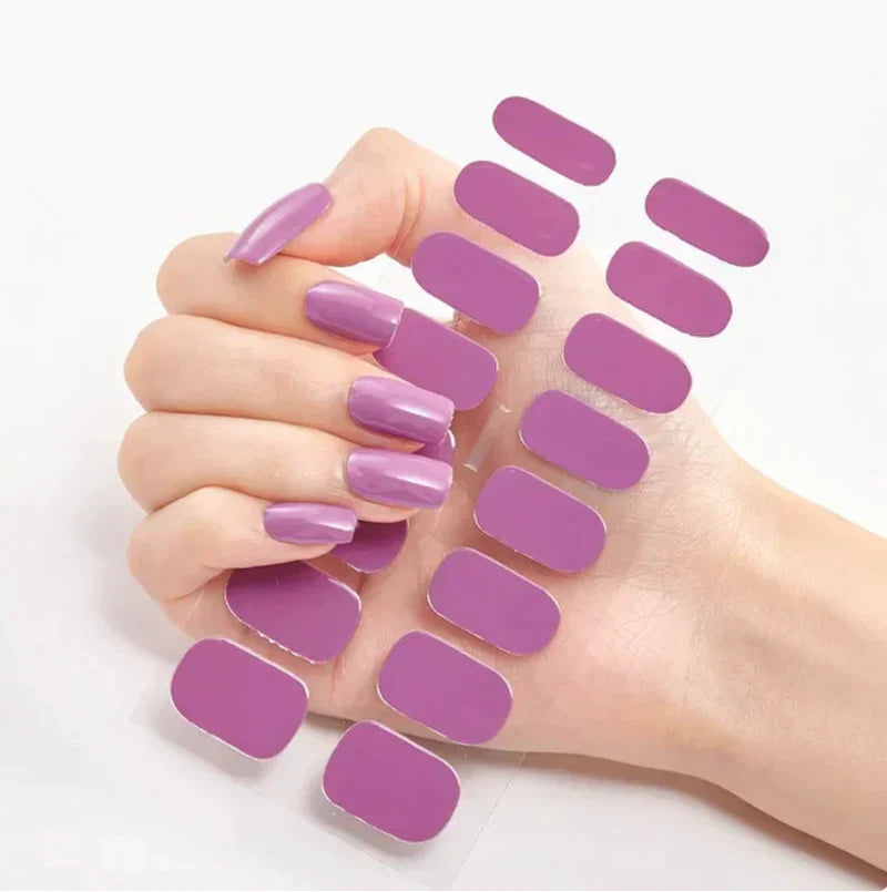 Juego de uñas de pegatinas